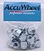 AccuWheel LNA-12150Z5O Zinc Finish Open-End Bulge Acorn Wheel Lug Nuts (12mm x 1.5 Thread Size) 0.83