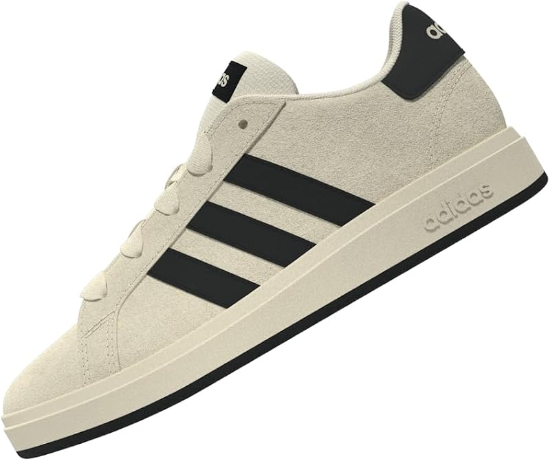 Mixte Enfant Grand Court 00S Kids Shoes, Wonder White/Core Black/Cloud White, 33.5 EU — photo 8 sur 8