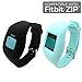 Fitbit Zip Band By Allrun, Newest Replacement Band for Fitbit Zip Accessory Wristband Bracelet (No tracker) (Black&Teal)