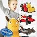 Riding Horse for Kids Inflatable Jumping Horse with Real Neigh Sounds — Hopping Horse Ride-On Toy for Toddlers — Strong Durable, Washable Fabric — 3 Unique Fun Colors — BONUS Free Pump & Plug Remover