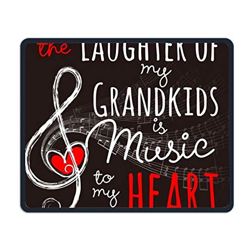 Gaming Mouse Pad, Printed Mousepad with Stitched Edge Non-Slip Rubber Grandmas Laughter
