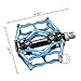 BONMIXC Bicycle Pedals 9/16 Thread Sealed Bearing MTB Pedals Aluminum Alloy Bike Pedals Blue