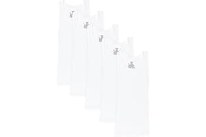 Hanes Boys' Ecosmart Cotton Tank Undershirt 5-Pack