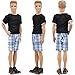 E-TING 1 Set Casual Wear T-Shirt Pants Pack Summer Look for Boy Doll (Black Blue)