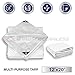 Windscreen4less 12' x 20' Heavy Duty 10 Mil Waterproof White Poly Tarp