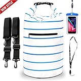 NVcompany Floating Waterproof Bag Sack - Dry Bag Kayaking Camping 20L Roll Top Keeps Your Gear Dry While Rafting Boating at Beach and Fishing with Free Waterproof Phone Case