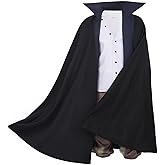 DAZCOS Mens Cosplay Costume Shirt Cloak Outfit Halloween Party Suits US Size