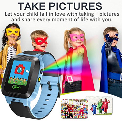 Kids Phone Watch Best GPS Tracker 3-12 Year Old Boys Girls Touchscreen Kids Smart Watch Children's Sports Smart Wrist With SIM Card Digital Camera Electronic Back to School Birthday Gift Learning Toy