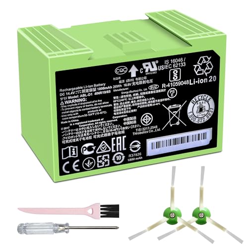 Photo 1 of Replacement Battery for iRobot Roomba e & i Series, Model ABL-D1 Compatible for Roomba i8 i8+ i4 i4+ i3 i3+ e5 e6 J7, e5 5150 e515020 e5152 e5154 e5158 e515840, e6 6198 e6198 Li-ion Batteria 1800MAH