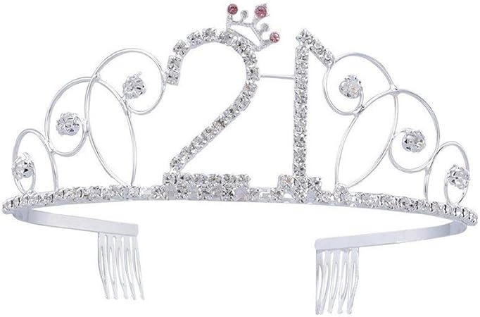 Amazon Co Jp ブライダルヘッドドレス 王冠 21 プリンセスクラウン 前髪 髪留め 髪飾り ヘアアクセサリー ヘアアレンジ レディース 結婚式 花嫁 ウェディング パーティー ビューティー