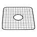 InterDesign Gia Metal Sink Grid with Draining Hole, Non-Skid Protector for Kitchen, Bathroom, Basement, Garage, 12.75
