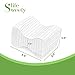 Sweetylife Knee Pillow for Back Pain Sciatica Relief Memory Foam Leg Pillow for Side Sleepers Sleeping With Breathable Zippered Cover