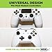 HIDEit Mounts (2-Pack White Uni-C Controller Wall Mount - Compatible with PS5 Pro and All Playstations | Xbox | NVIDIA | Nintendo Switch Controllers and More - Mount for Video Game Controllers