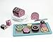 Childrens Wooden Play Pretend Food Set, Cakes & Cookies! Wood Play Set- Cakes & Cookies