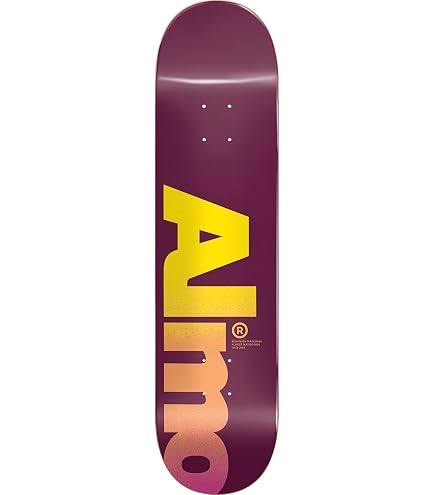 Amazon.com : Almost Yuri Relics Skateboard Deck -8.0 Pink R7