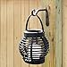 Gray Bunny Outdoor Plant Hanger Hook, 6” Hand Forged Straight Iron Wall Hooks for Bird Feeders, Lanterns, Wind Chimes, Patio Decor - Black