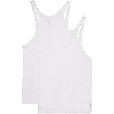 Bonds Womens Soft Chesty Tank Top in Stretchy 100% Cotton Rib for Women, 2-Pack