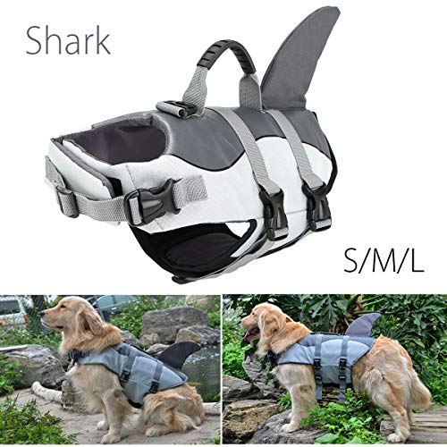 C&L Pet Dog Life Jacket Safety Vest Surfing Swimming Clothes Summer Vacation Oxford Breathable French Bulldog,Yellow,3XL