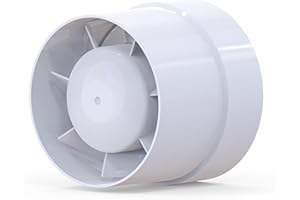 Exhaust Fan, Duct Exhaust Fan Pressurized 4 Inch Bathroom Ventilation,for Greenhouses, Garages,Toilets(LFI-13S)