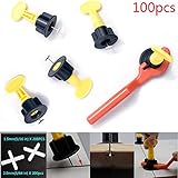 HENGDA 100pcs Tile Leveler Spacers and 400PCS Tile Spacers(1/16