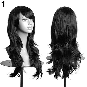 Amazon Com Connoworld Women Long Curly Wavy Synthetic Hair Anime
