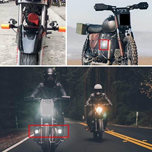 Motorcycle LED Spot Light Headlight, Ourbest Cree U5 Auxiliary Driving Front LED Fog Lights Universal Work For ATV Truck 12v 24v High Low Beam Strobe With Switch
