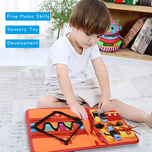 Toddler Busy Board,Montessori Toys for 3 4 Year Old,Sensory Board for