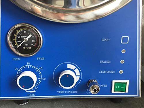 BONEW 24L Table Top Steam Dental Medical High Pressure Steam Autoclave Fully Stainless Steel