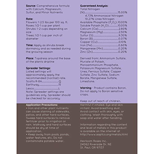 Boost & Bloom Granular Rose and Flower Fertilizer by Heirloom Roses