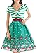 Vintage loves retro Cocktail Dress For Women Summer Shortsleeve Party Evening Dress