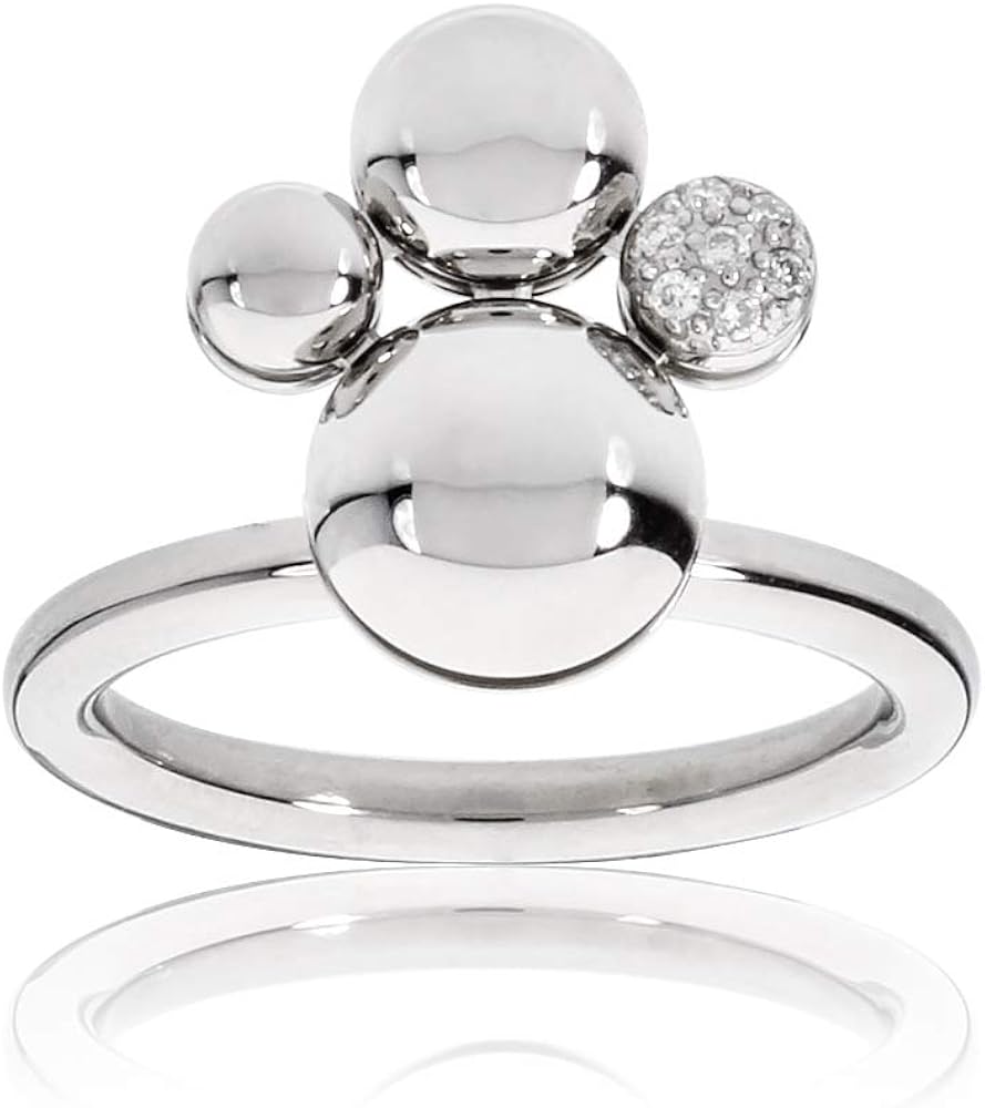 Amazon Com Calvin Klein Liquid Silver Size 5 Ring Kj04ar090105 Watches