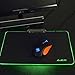 Ajazz LED Hard Gaming Mouse Pad RGB Breath Lighting Big Computer Mice Mat PC Computer Laptop Office Gamer, 13.77 x 9.84 Inch