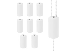 8pcs Blind Pull Cord Knobs, Plastic Durable Breakaway Cord Condenser Practical Blind Accessories Suitable for Office Home Sch