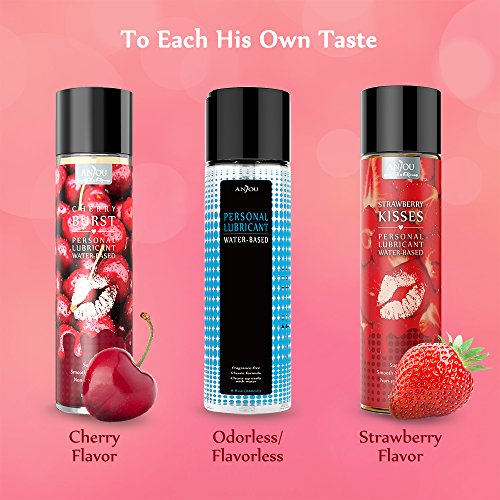 Personal Lubricant, CherryFlavored Water Based Lube for Women, Men and