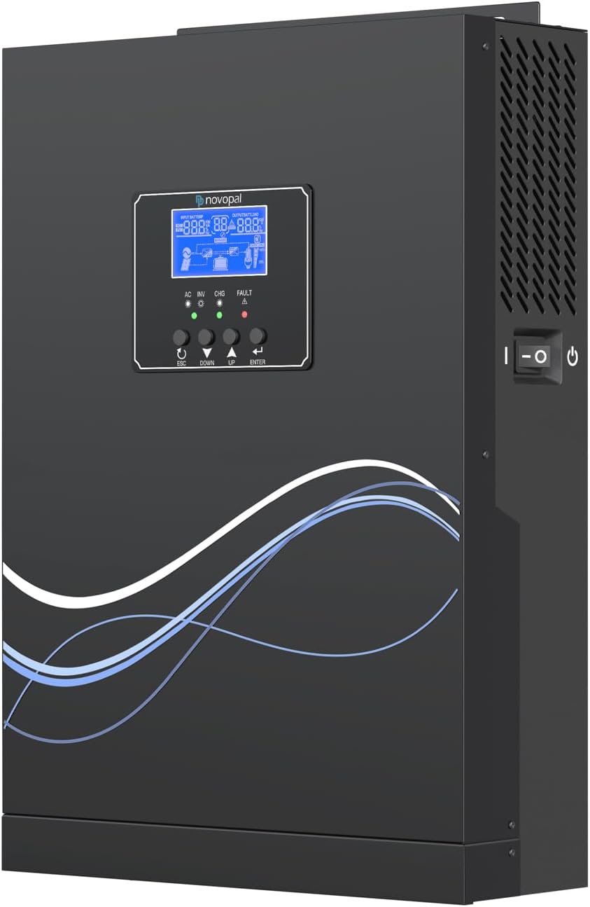 NOVOPAL 5500W Hybrid Inverter 48V DC to 230V AC MPPT 100A Off-Grid Power