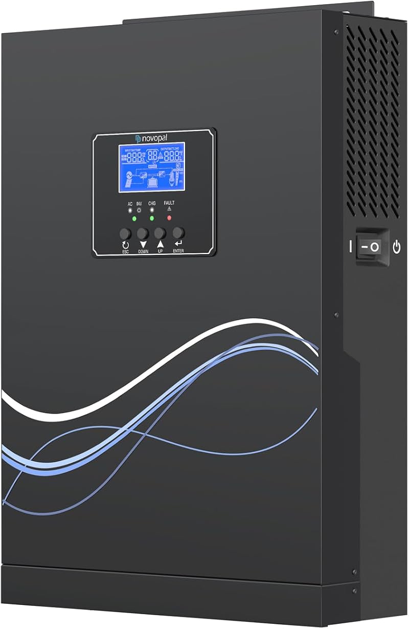 NOVOPAL 5500W Hybrid Inverter 48V DC to 230V AC MPPT 100A Off-Grid Power