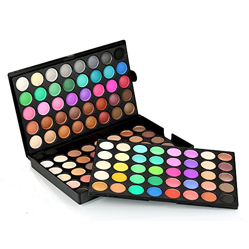 120 Colors Makeup Eyeshadow Palette Natural Nude Matte Shimmer Glitter Pigment Eye Shadow Pallete Waterproof Smokey Professional Cosmetic Beauty Kit Set BESTLAND (120 Colors)