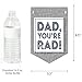 Big Dot of Happiness My Dad is Rad - Father's Day Bunting Banner - Father's Day Party Decorations - Happy Father's Day