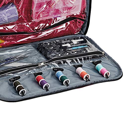 image for HOMEST Sewing Machine Carrying Case with Multiple Storage Pockets, Uni