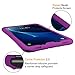 Fintie Silicone Case for Samsung Galaxy Tab A 10.1 (2016 NO S Pen Version), Honey Comb Series Light Weight Shock Proof Cover Anti Slip Kids Friendly for Tab A 10.1 Inch (SM-T580/T585/T587), Purple