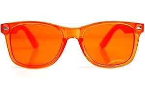 GLOFX Orange Color Therapy Glasses for Chakra Healing, Chromotherapy, and Mood