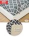 Mellanni King Sheets Set - 4 PC Iconic Collection Bedding Sheets & Pillowcases - Hotel Luxury, Extra Soft, Cooling Bed Sheets - Deep Pocket up to 16 inch (King, Quatrefoil Silver - Gray)