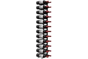 ULTRA WINE RACKS & CELLARS Ultra Wine Racks Wall Mounted Wine Racks (4 Foot 2 Deep, Matte Black)