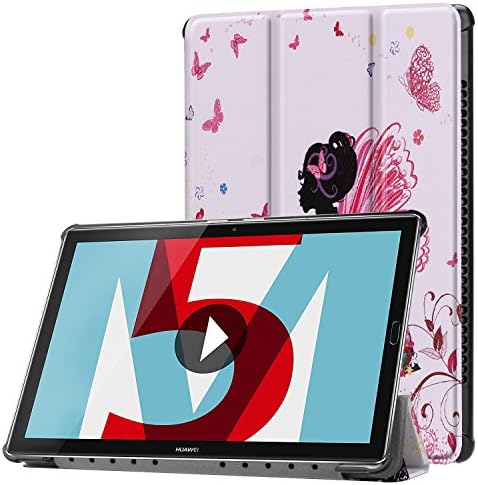 Lobwerk Cover for Huawei MediaPad M5 10.8 Inch Protective Tablet Flip Case with Auto Sleep/Wake, Multi-Angle Stand and Touch Pen