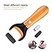 Foot File, Hausbell 203 Rechargeable Callus Remover Pedicure Tools Cordless for Foot Care with FDA Certified (Orange)