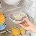 Kitchen Wonders Silicone Stretch Wraps Food Covers Glass, Pans, Bowls Microwave Reusable Air Tight Seal Environmental Friendly Best Silicone Food Covers w/Dish Brush