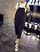 Yeokou Women's Loose Baggy Cotton Wide Leg Jumpsuit Rompers Overalls Harem Pants