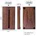 MaxGear Business Card Holder for Desk Wood Business Card Display Holders Professional Business Card Holder Stand Desk Cards Display Holder for Home and Office, 2.3 x 4.3 x 0.6 inches, Walnut, Square