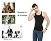JQ JQAMAZING Mens Slimming Body Shaper Vest Abdomen Slim Shirt Compression Tank Shaperwear (Black, Medium)