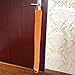 fowong Under Door Draft Stopper, 36 inch Long Door Seal Gap Blocker Sound Reducer Door Sweep with Hook Tape, Light Orange